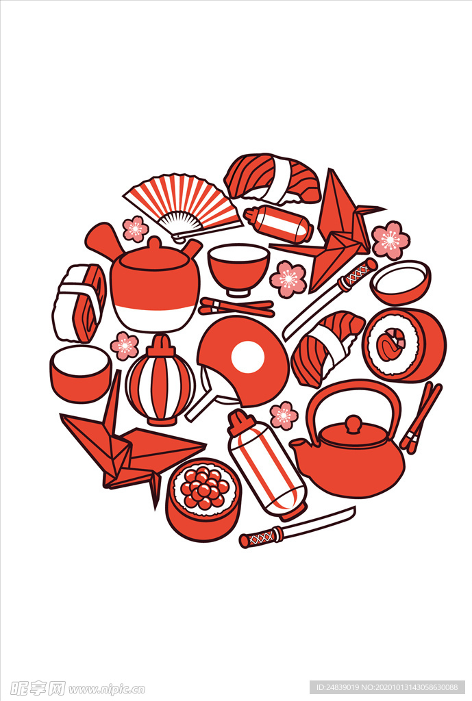 卡通人物漫画T恤印花矢量