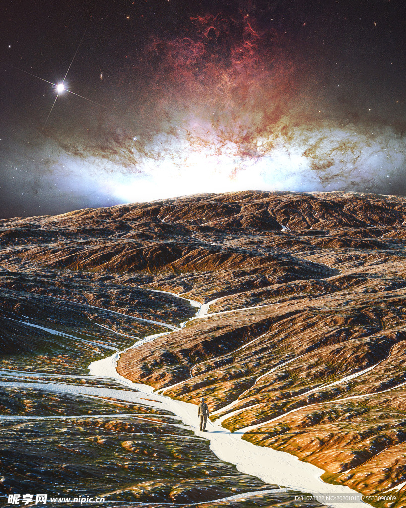 大气科幻特效场景图案