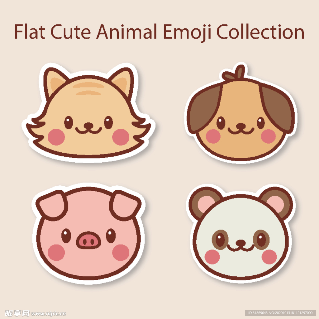 猪  手绘猪  卡通猪