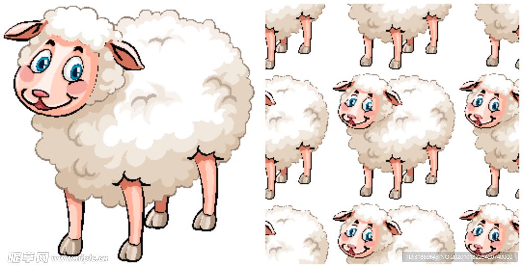 羊  卡通羊 手绘羊  动物