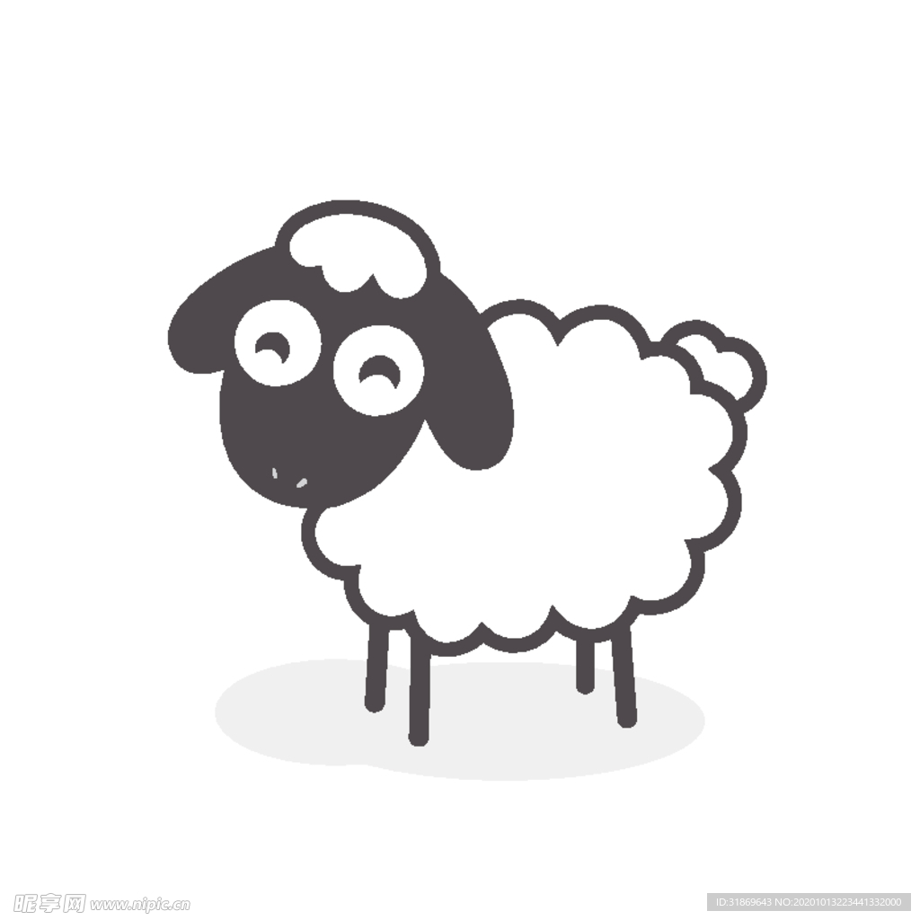 羊  卡通羊 手绘羊  动物