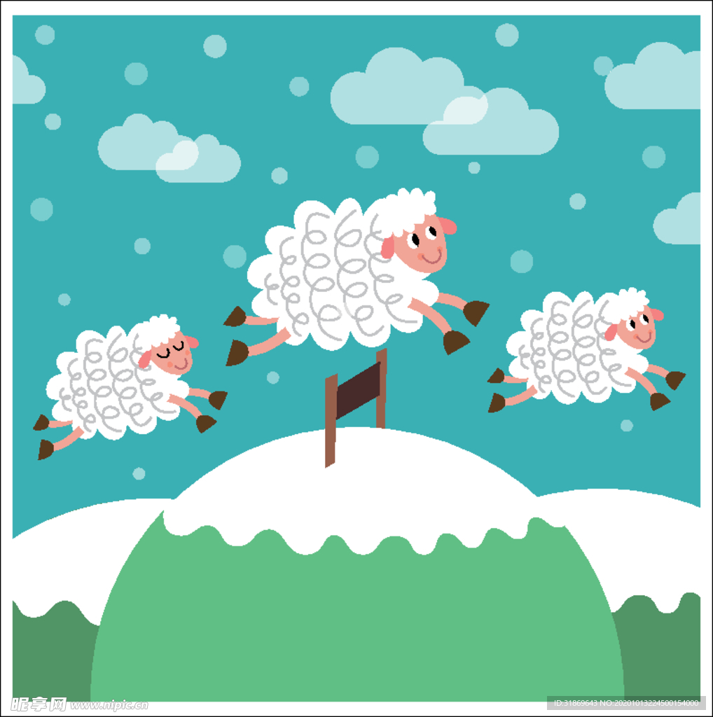 羊  卡通羊 手绘羊  动物