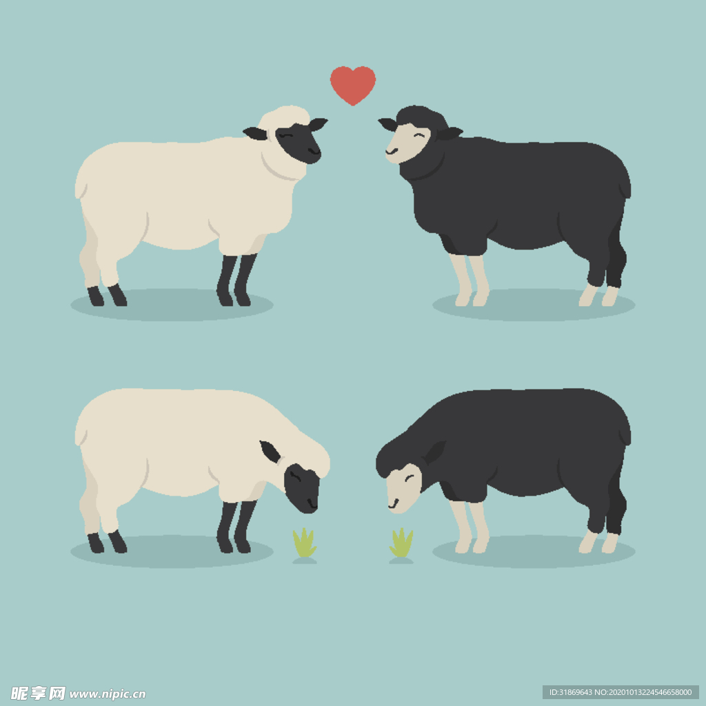 羊  卡通羊 手绘羊  动物