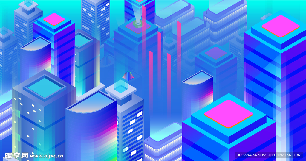 科技数据金融商务互联网AI矢量