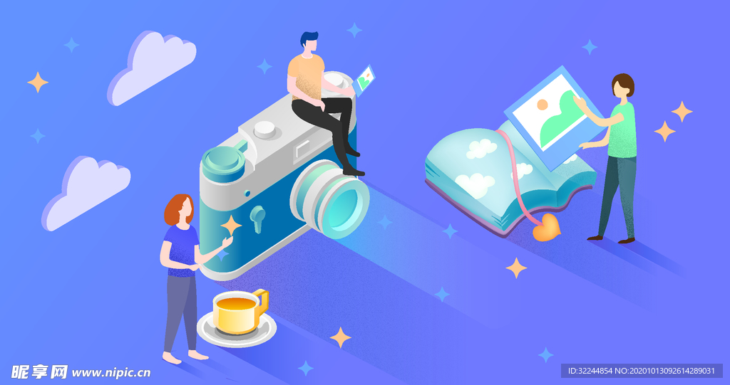 科技数据金融商务互联网AI矢量