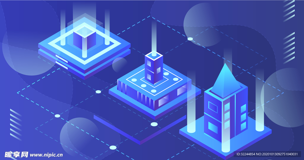 科技数据金融货币互联网AI矢量