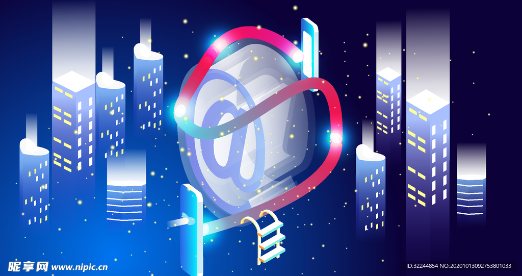 科技数据金融货币互联网AI矢量