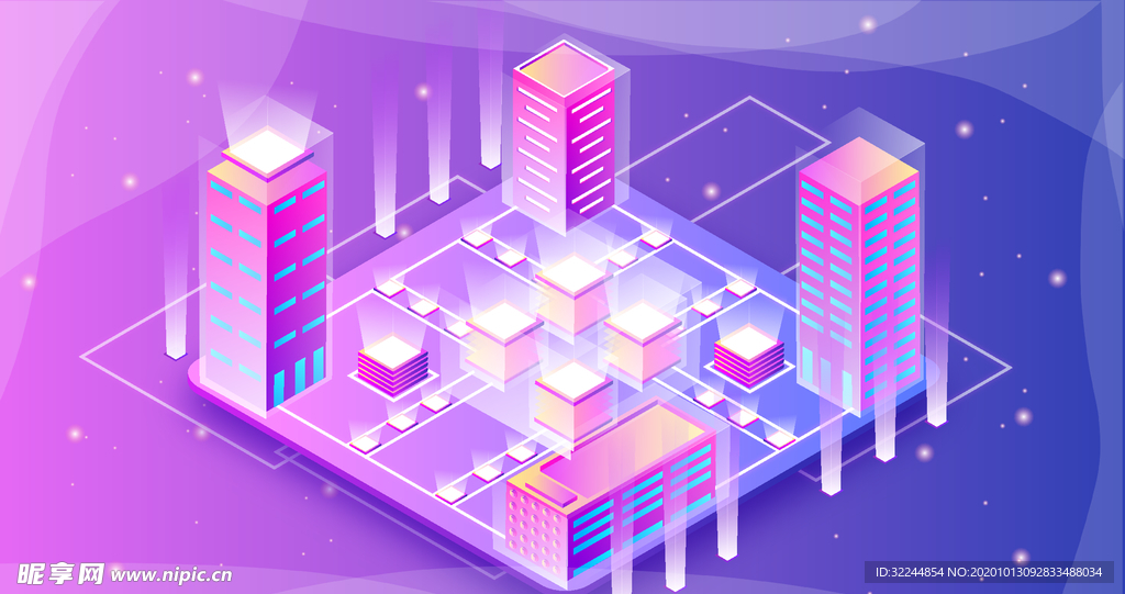 科技数据金融货币互联网AI矢量