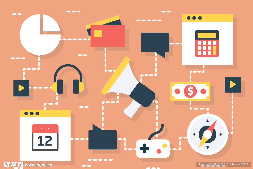 喇叭 日历 计算器 耳机游戏机