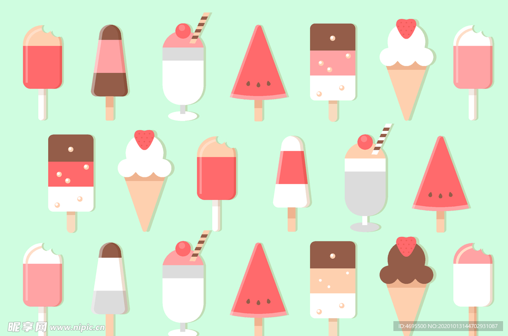 卡通冰激凌