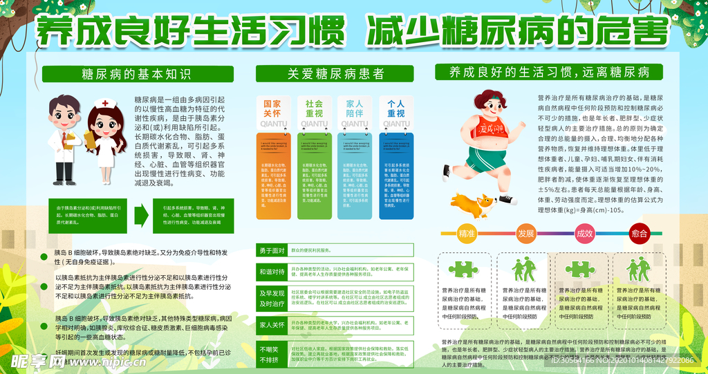 糖尿病健康公益活动海报素材