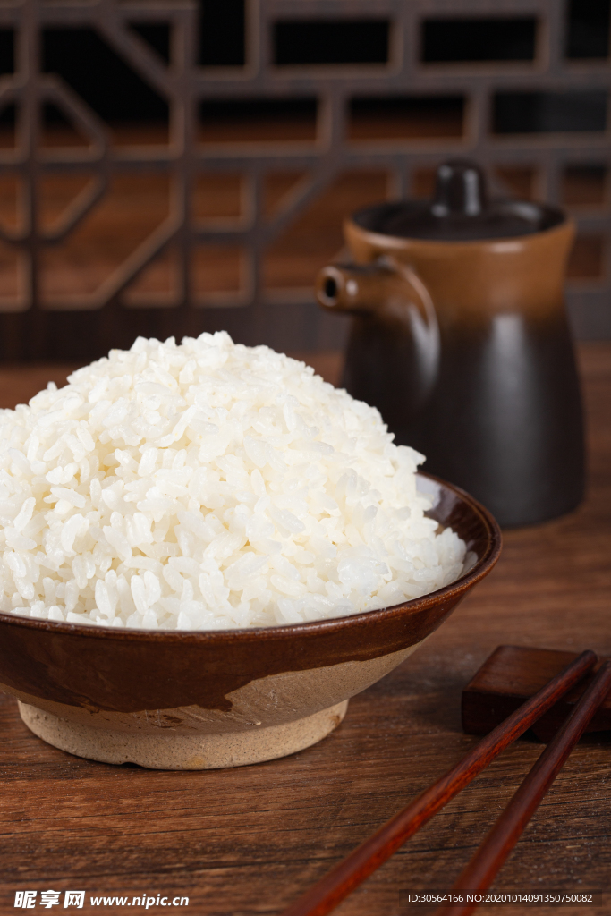 白米饭美食食材海报素材