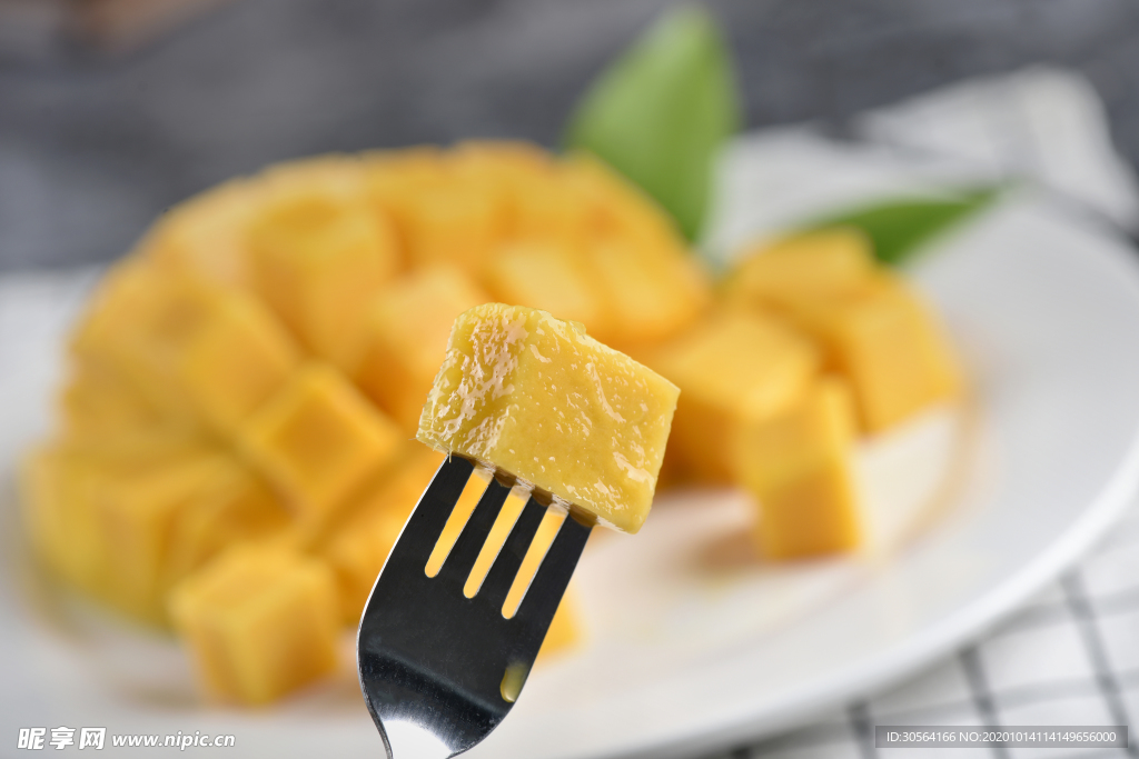 芒果水果果实背景海报素材