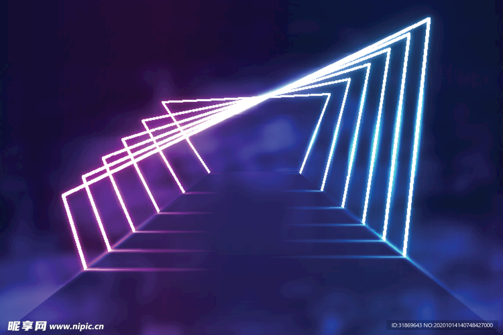 背景模板 展板背景 霓虹灯光