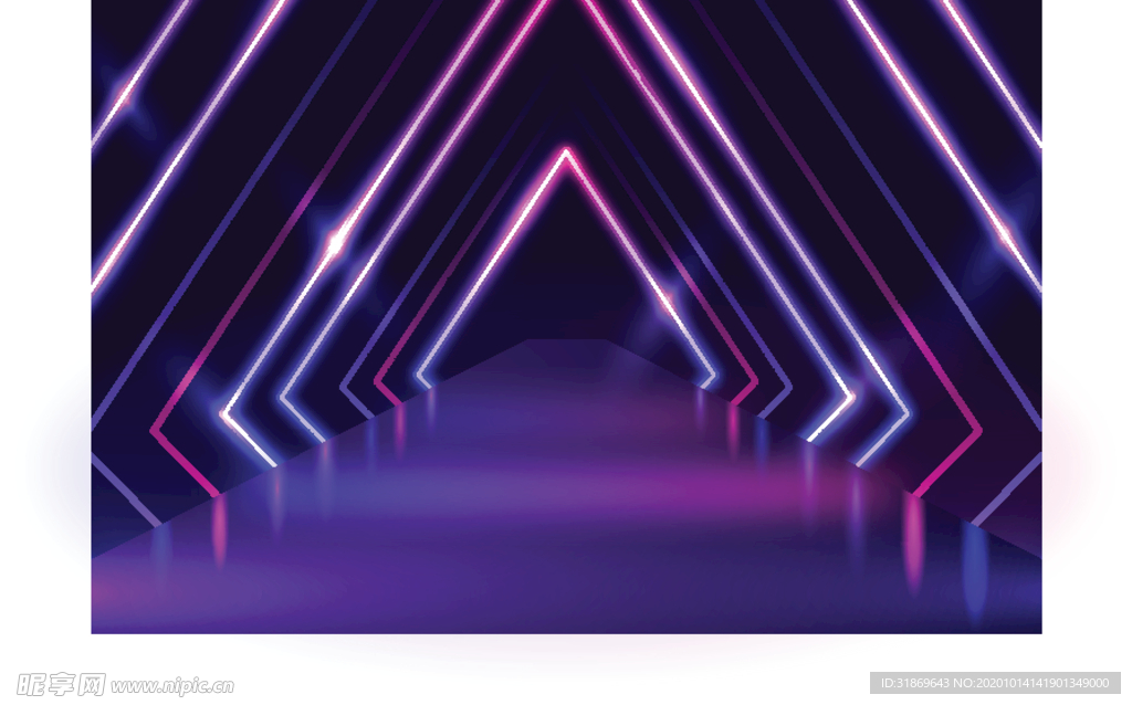 背景模板 展板背景 霓虹灯光
