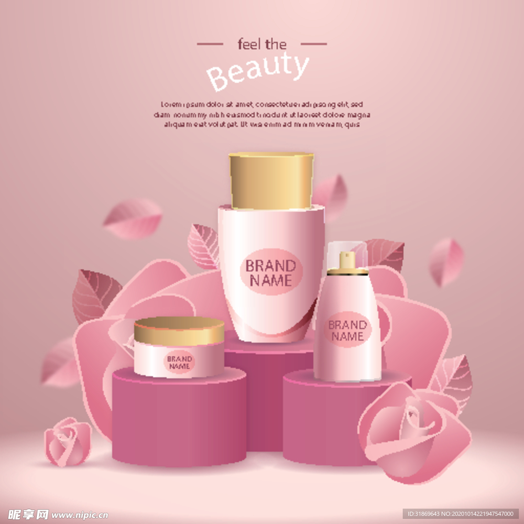 化妆品 护肤品 香水 美容广告