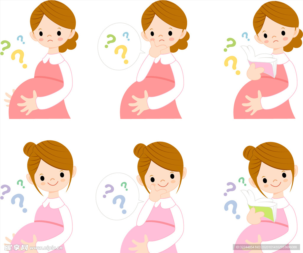 母婴图标素材矢量