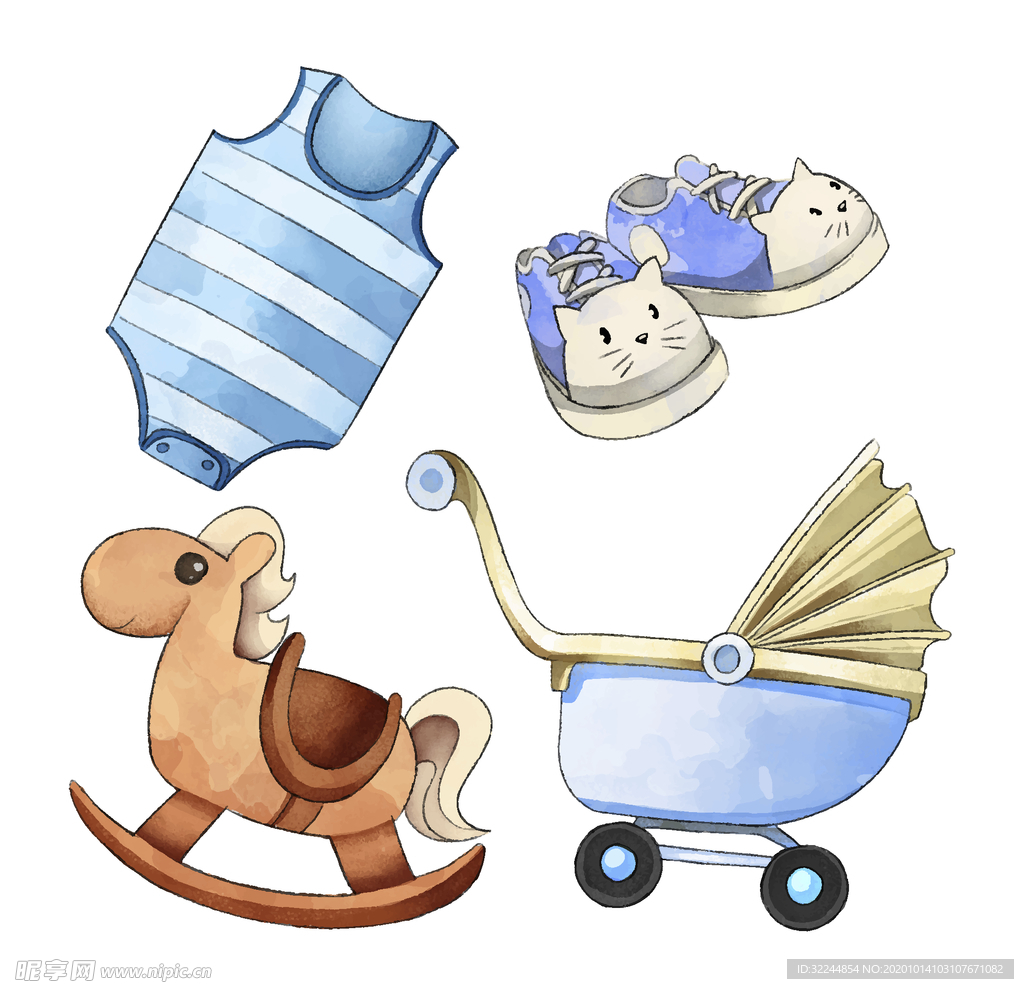 母婴图标素材矢量