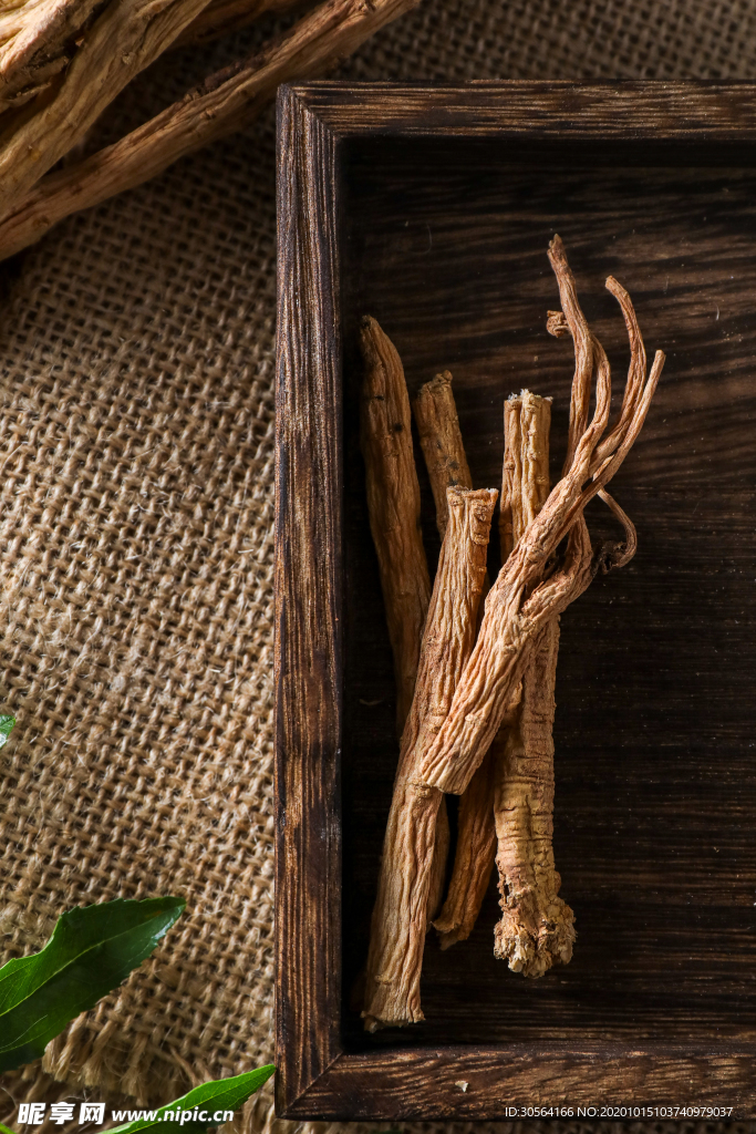 药材养生补品背景海报素材