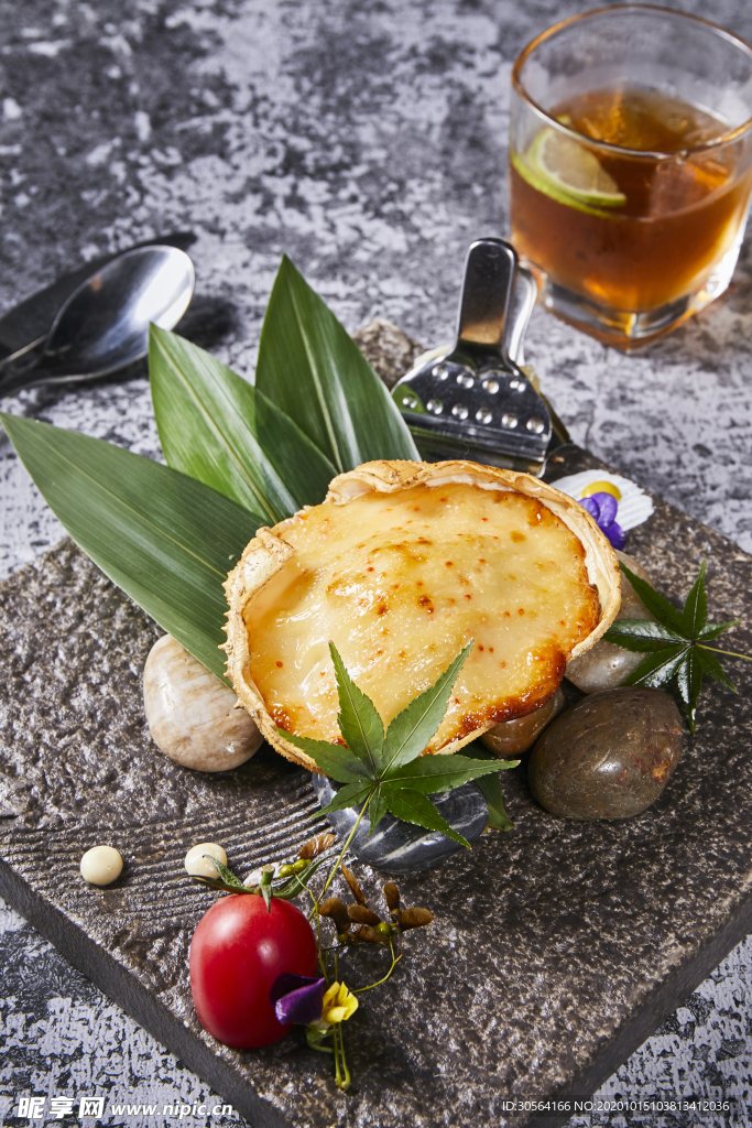 鲍鱼美食食材背景海报素材