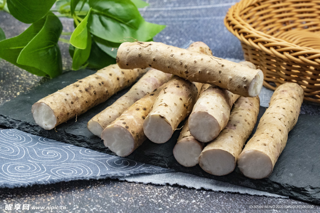 山药配料食材背景海报素材