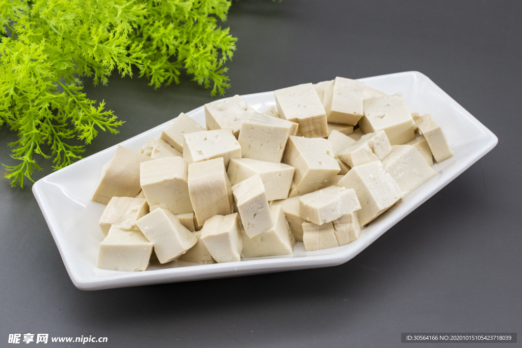 豆腐配料食材背景海报素材