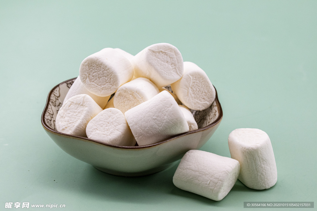 棉花糖零食休闲背景海报素材
