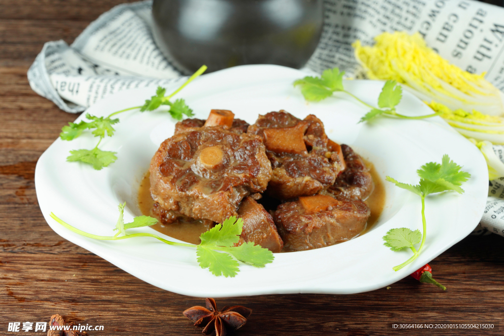 红烧鸡块美食食材背景海报素材