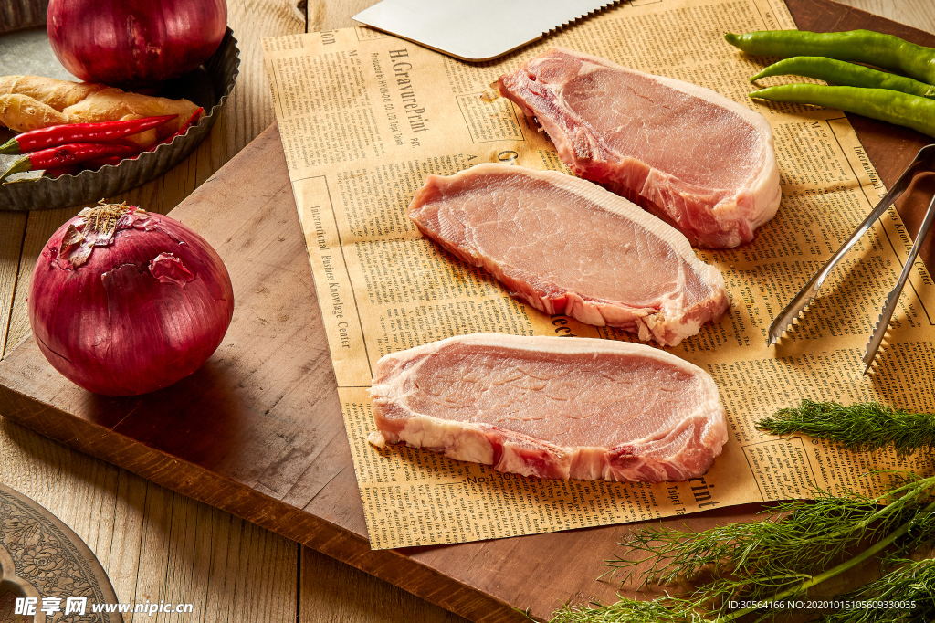 牛肉生肉美食食材背景海报素材