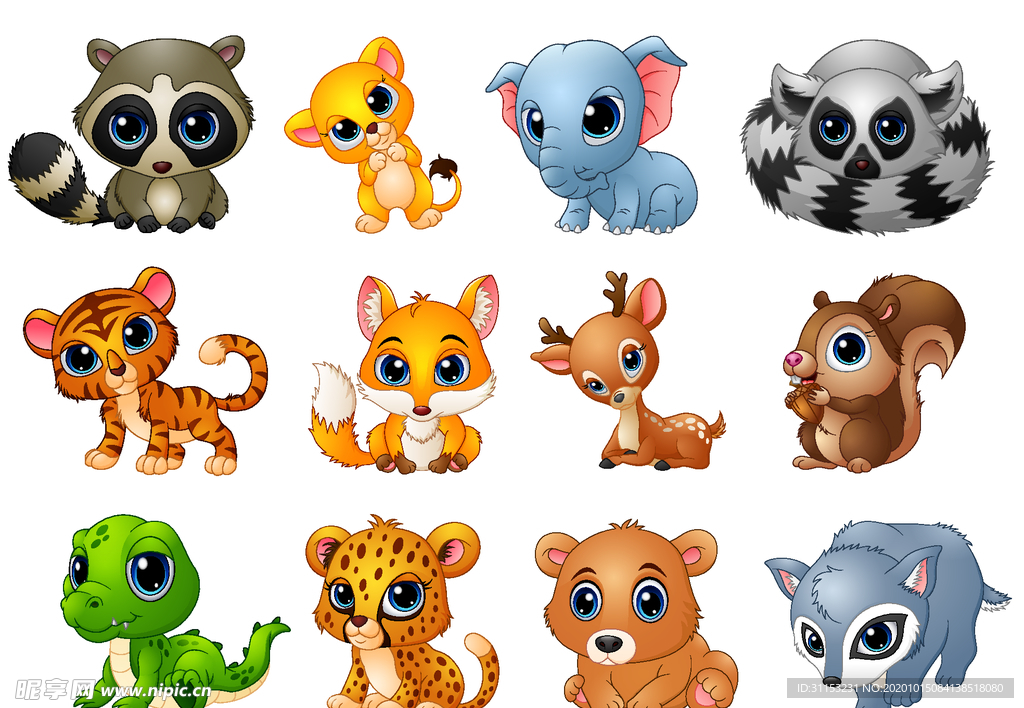 卡通动物