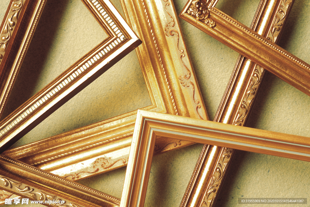 金属金色相框
