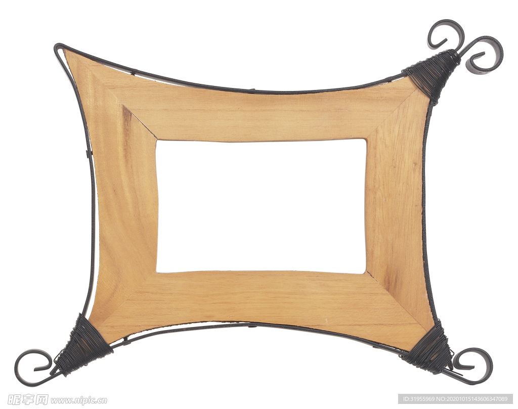 金属色木制相框