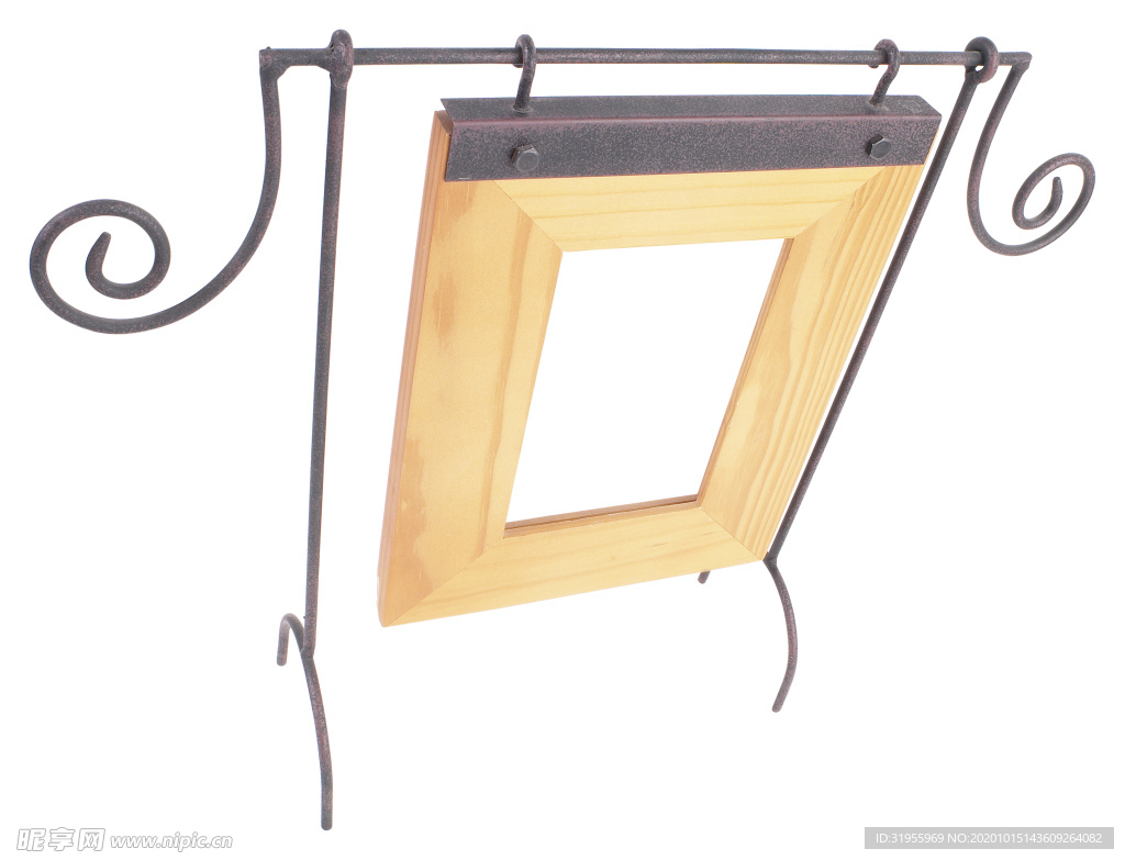 金属丝木制相框