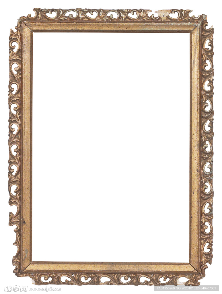 金色金属相框