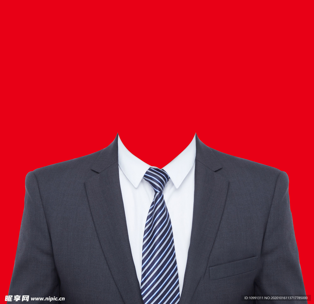 黑色西装证件照衣服素菜