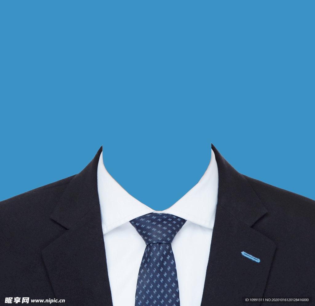 证件照西装衣服素材