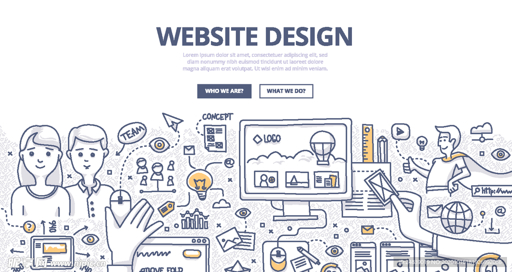 商务网络云计算网页背景