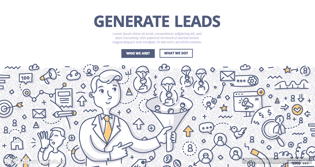 商务网络云计算网页背景