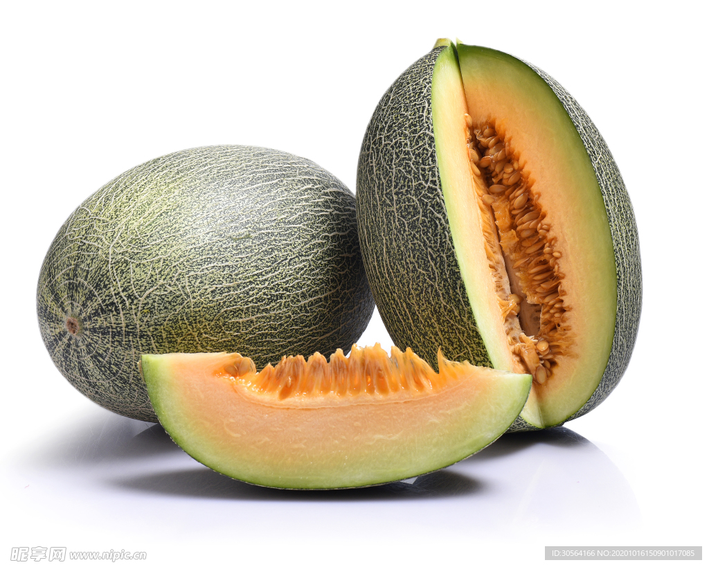 哈密瓜水果果实背景海报素材