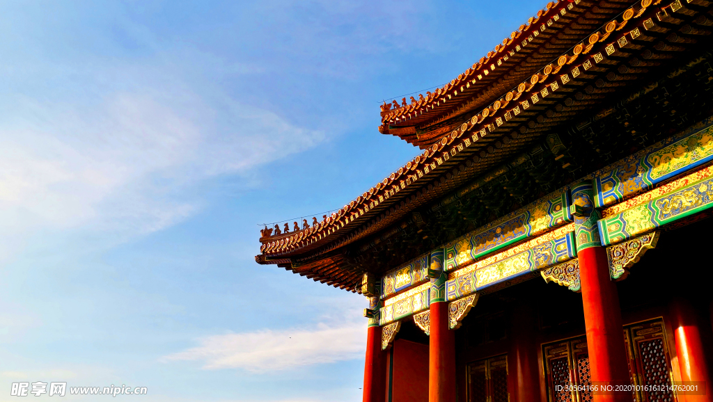 中式复古建筑背景海报素材