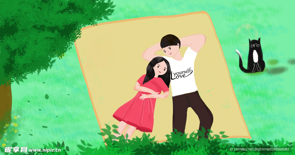 创意卡通插画图案