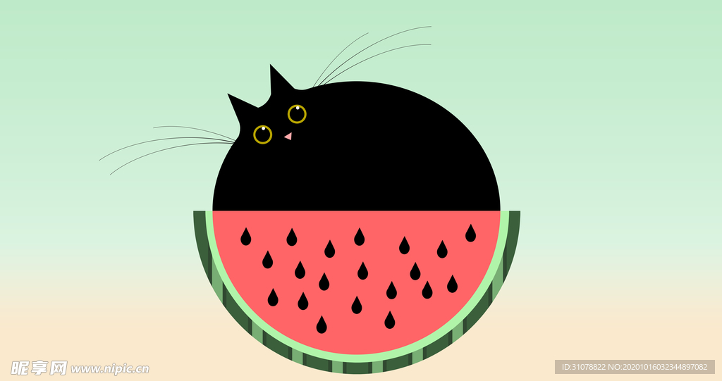 创意卡通插画图案