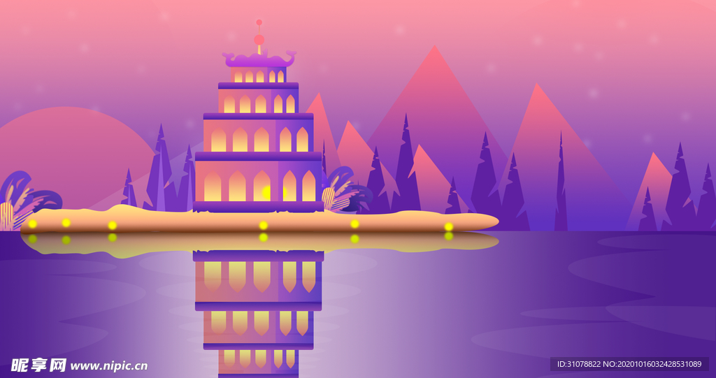 创意卡通插画图案