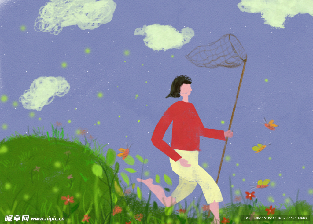 创意卡通插画图案