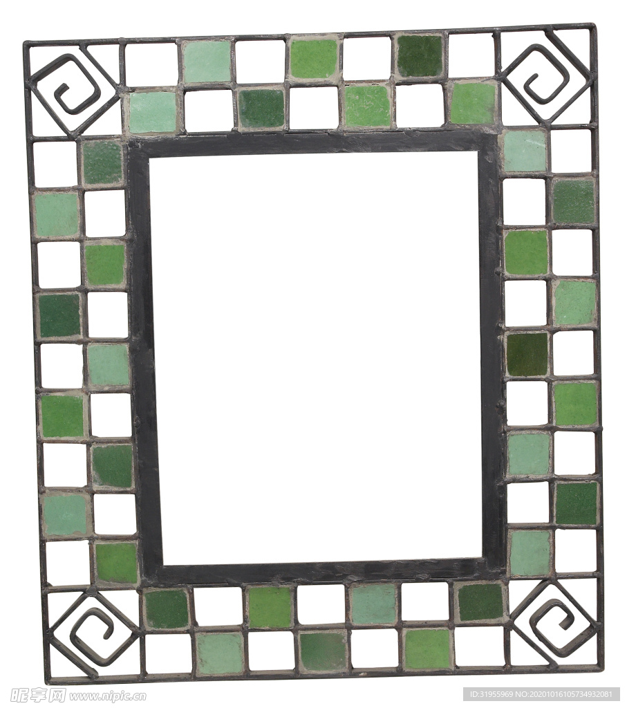 绿色金属相框