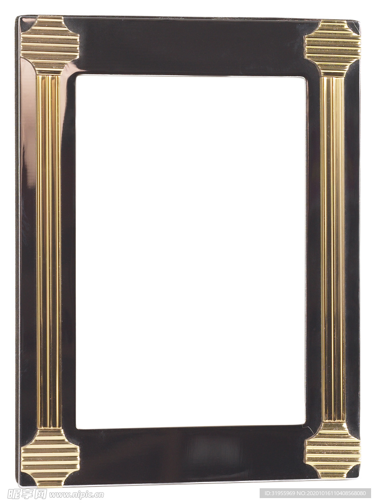 金色金属黑金相框