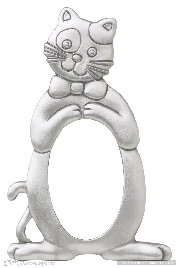 白色白金金属相框