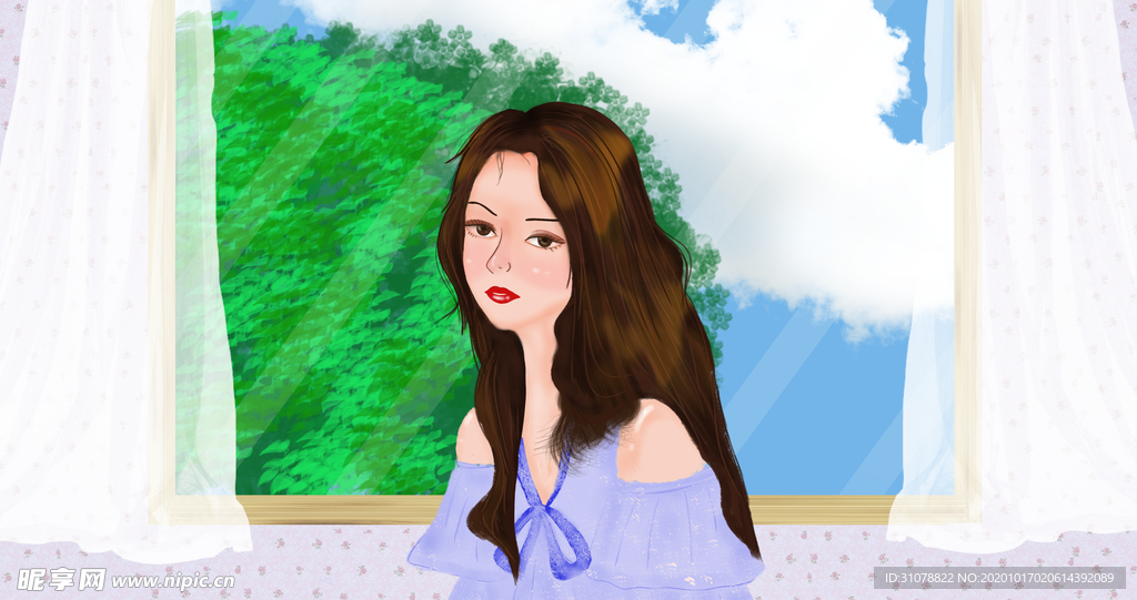 创意卡通插画图案