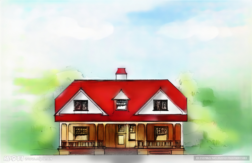 创意卡通插画图案