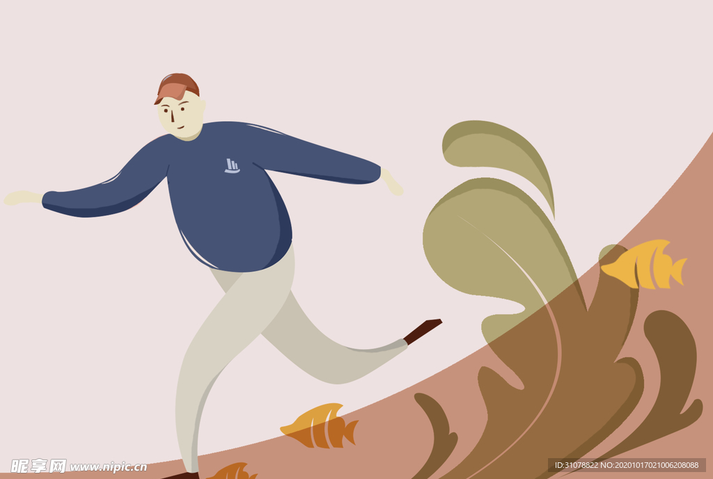 创意卡通插画图案